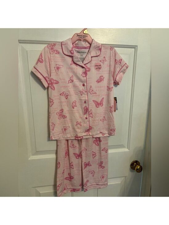 Juicy Couture Other - Juicy Couture Girls Pink Butterfly PJ Set 6/6X NWT